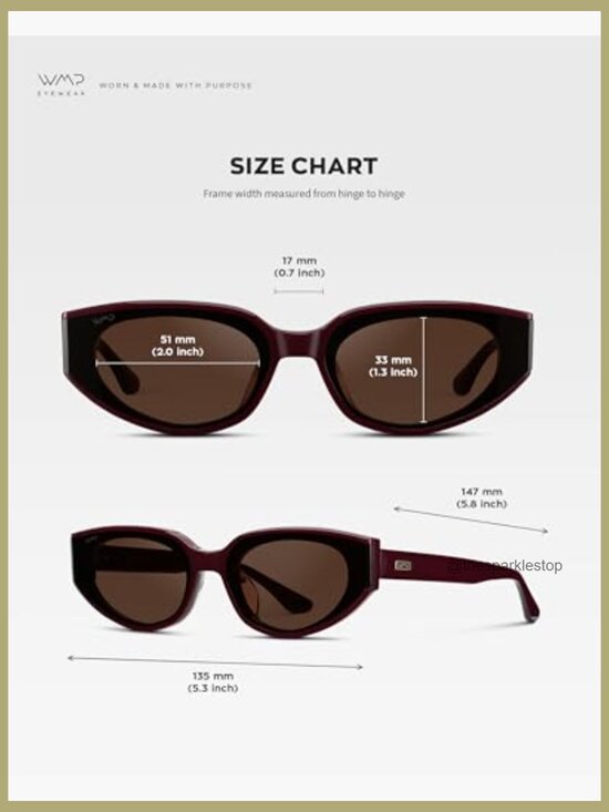 Acetate Frame Cat-Eye Sunglasses with Anti-Reflective Lenses